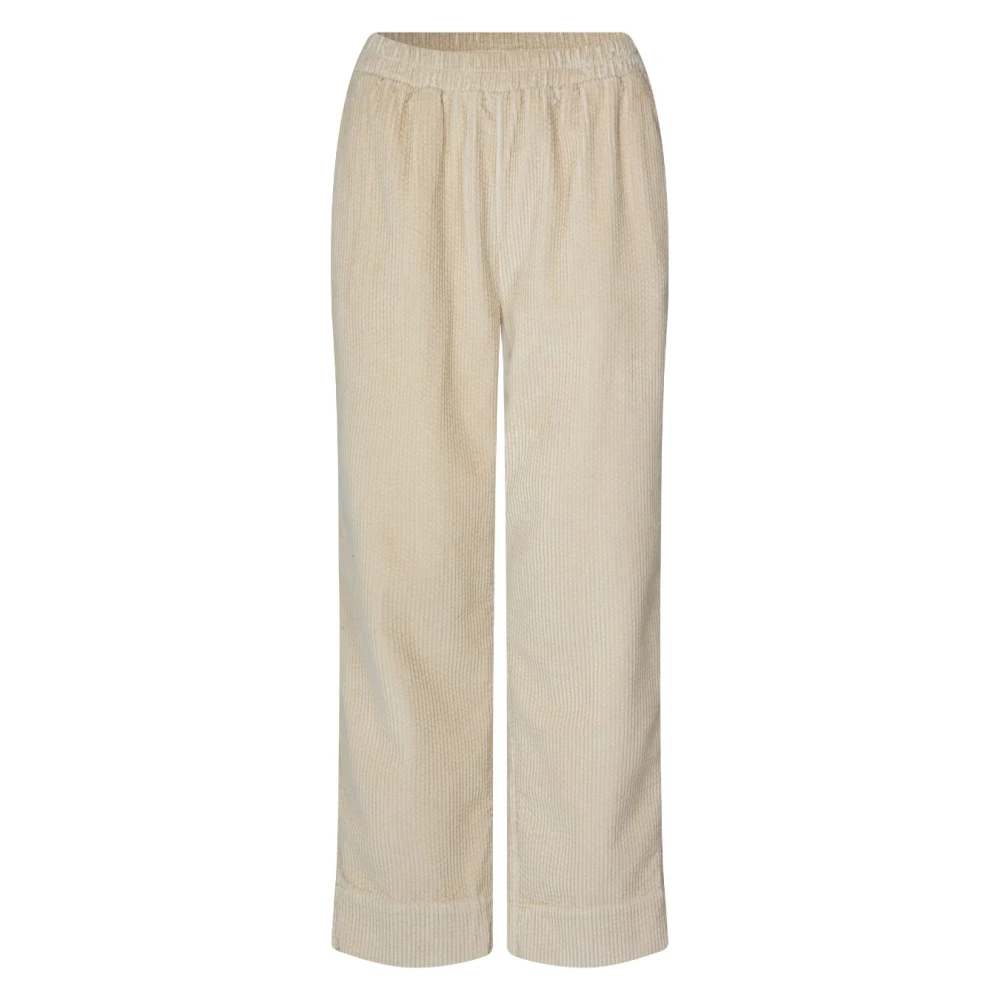 MbyM Beige Corduroy Berinna Broek Beige Dames