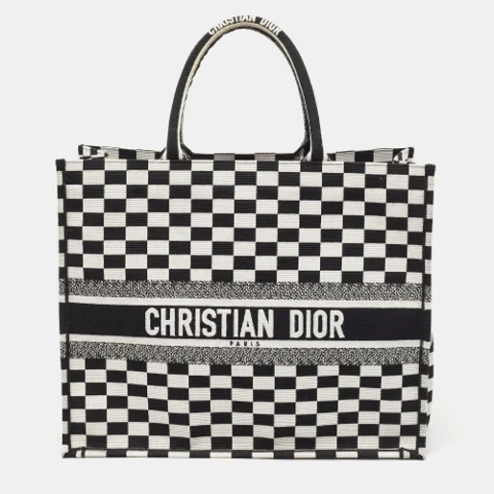 Dior Vintage Pre-owned Canvas totes Black Dames