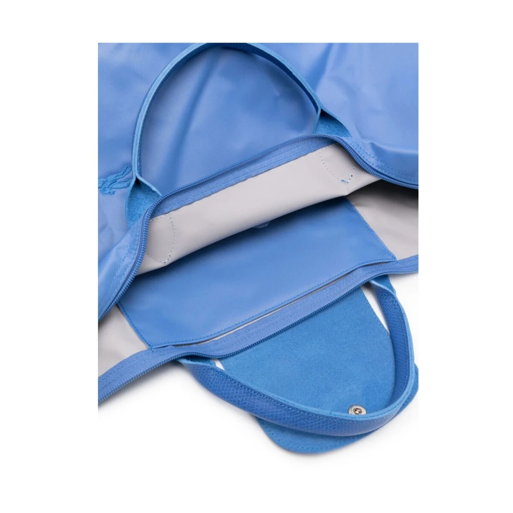 Longchamp Parijse Tas met Geborduurd Logo Blue Dames