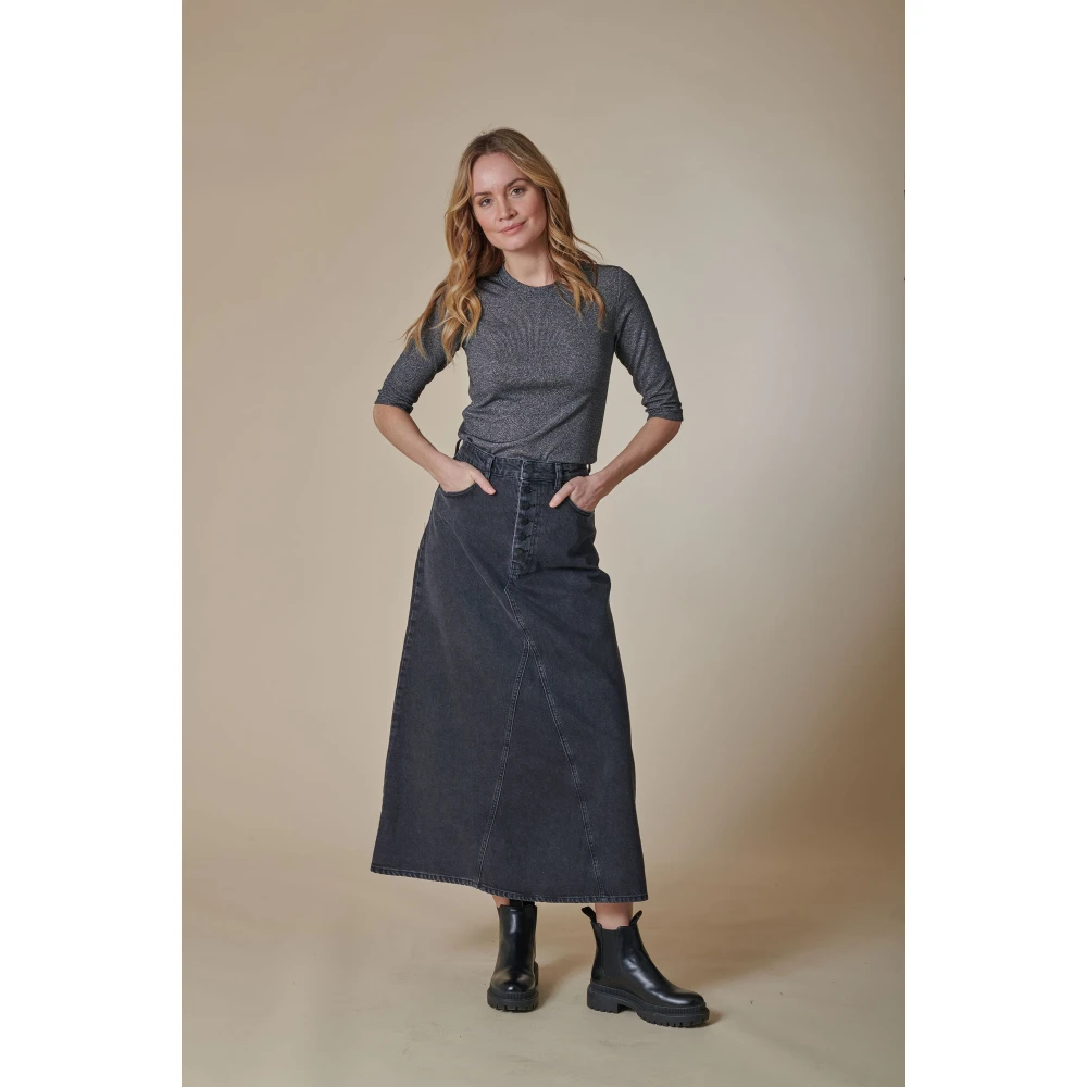 Zhrill Jeansrok Zhskadi Zwart Black Dames
