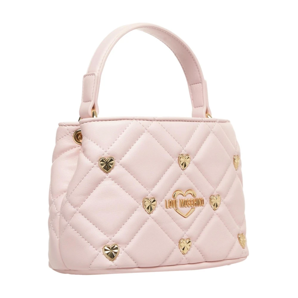 Love Moschino Roze Mini Tas met Stud Details Pink Dames