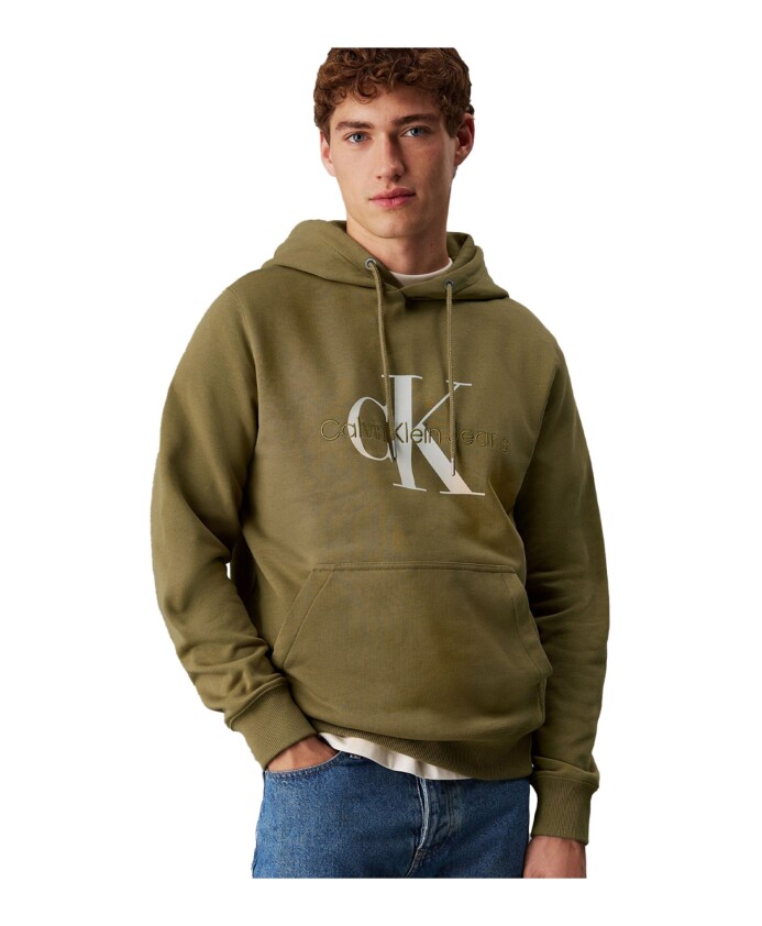 sweat-a-capuche-vert-coupe-reguliere