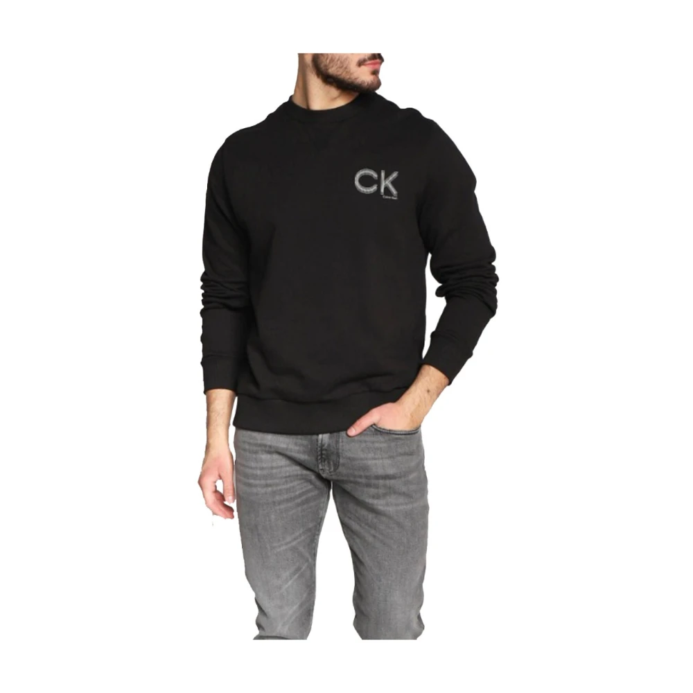 Calvin Klein Heren Logo Crewneck Sweatshirt Black Heren