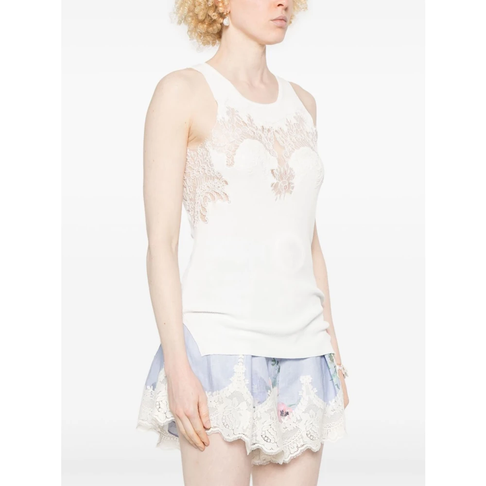 Ermanno Scervino Witte Sweater Collectie White Dames