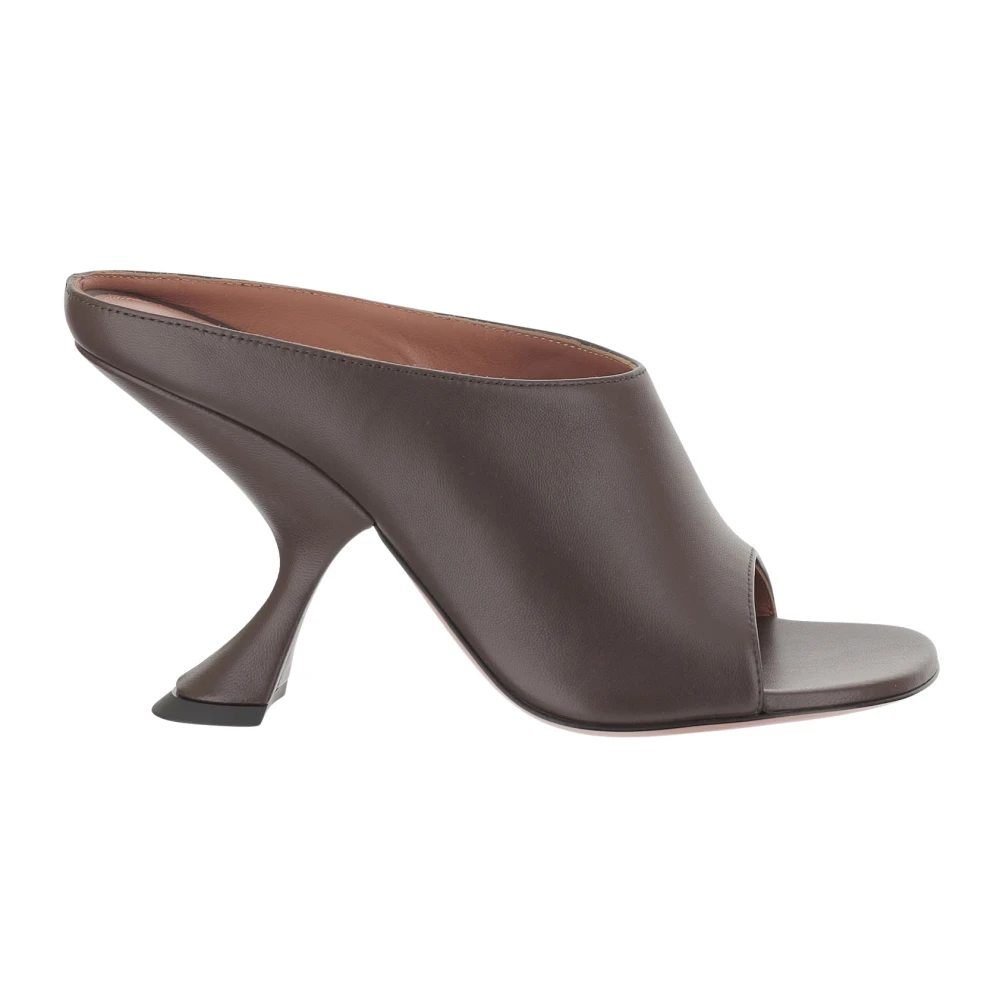 Amina Muaddi Donna Marrone Scarpe, 39 Eu, New,