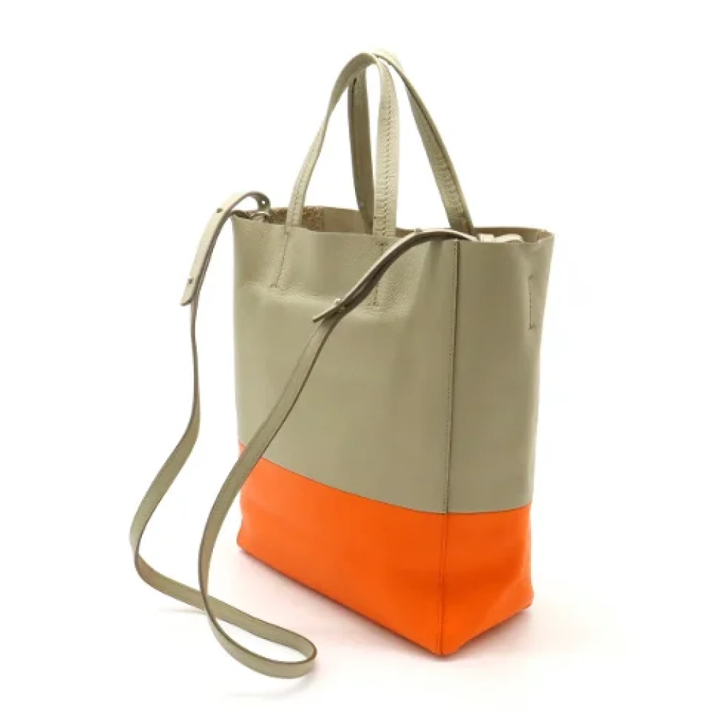 Celine Vintage Pre-owned Leather celine-bags Beige Dames