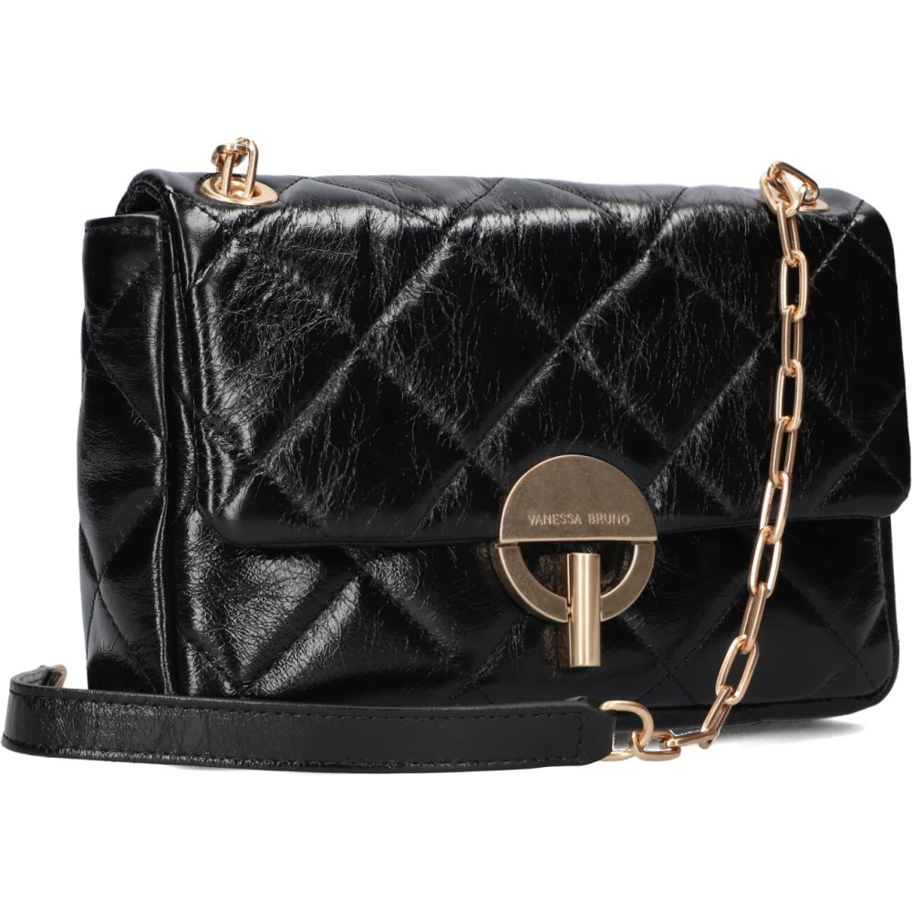 Vanessa Bruno Elegante Grand Moon Schoudertas Black Dames