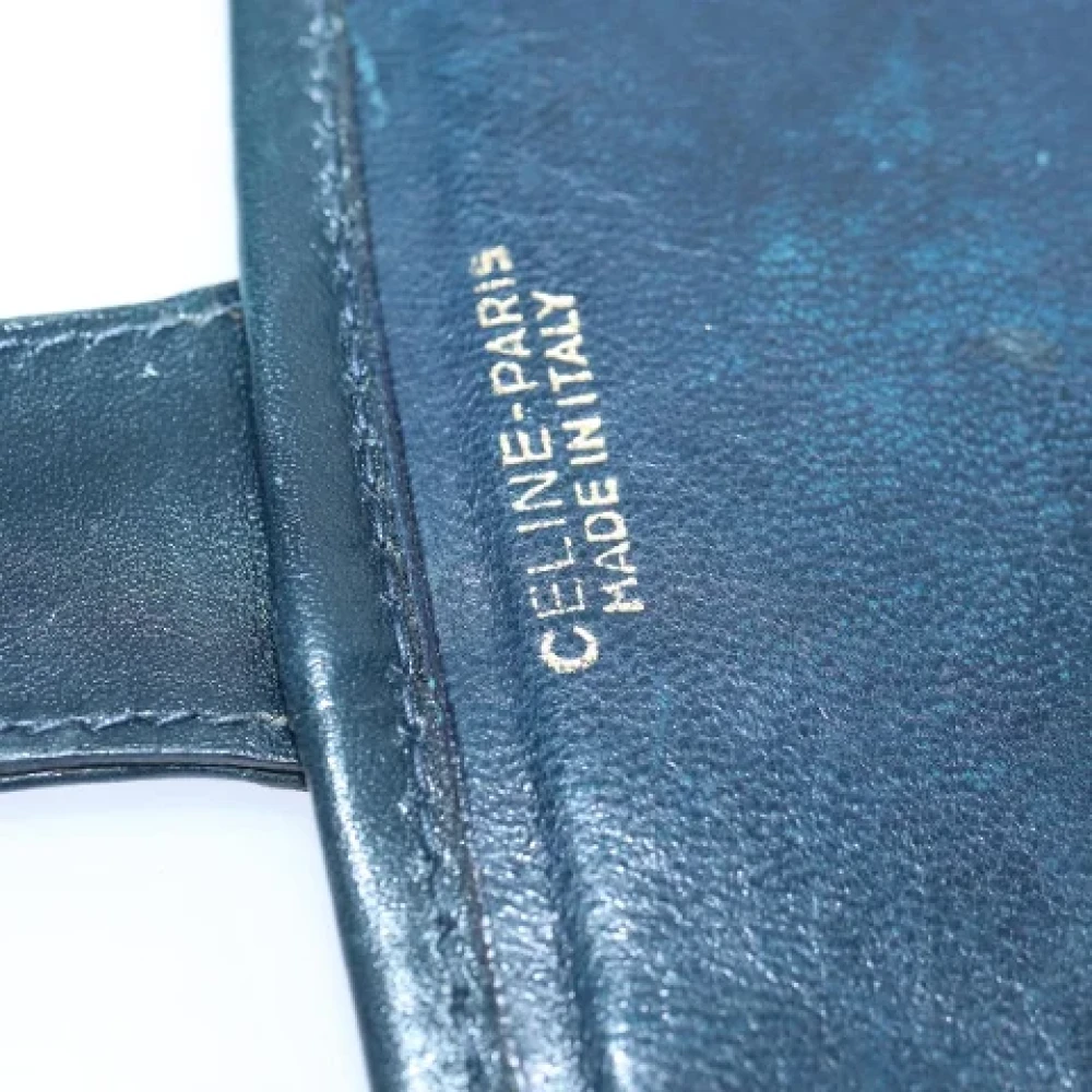 Celine Vintage Pre-owned Canvas clutches Blue Dames