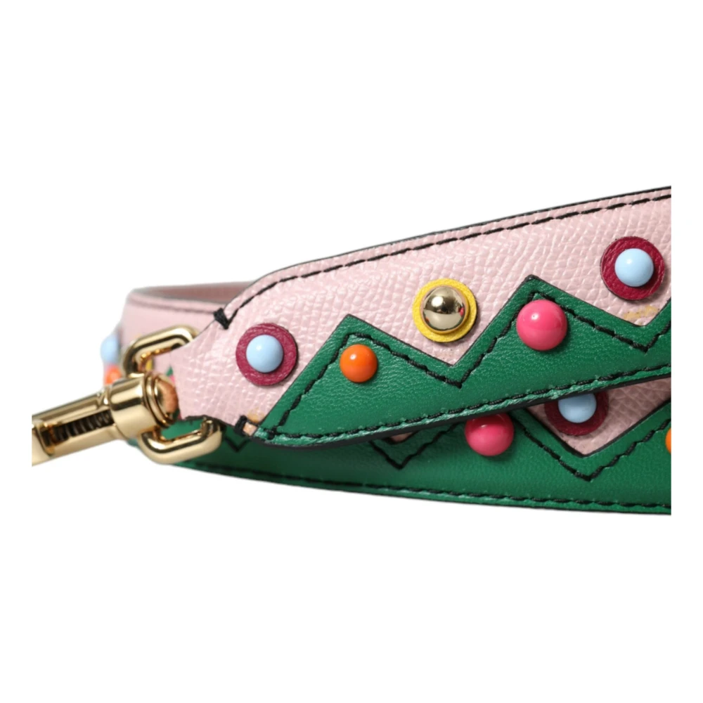 Dolce & Gabbana Rosa Leren Schoudertas Accessoire Multicolor Dames