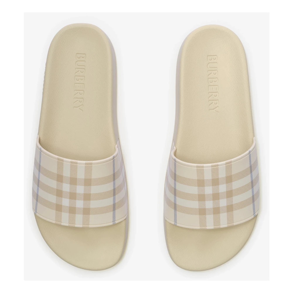 Burberry Slides met ruitpatroon