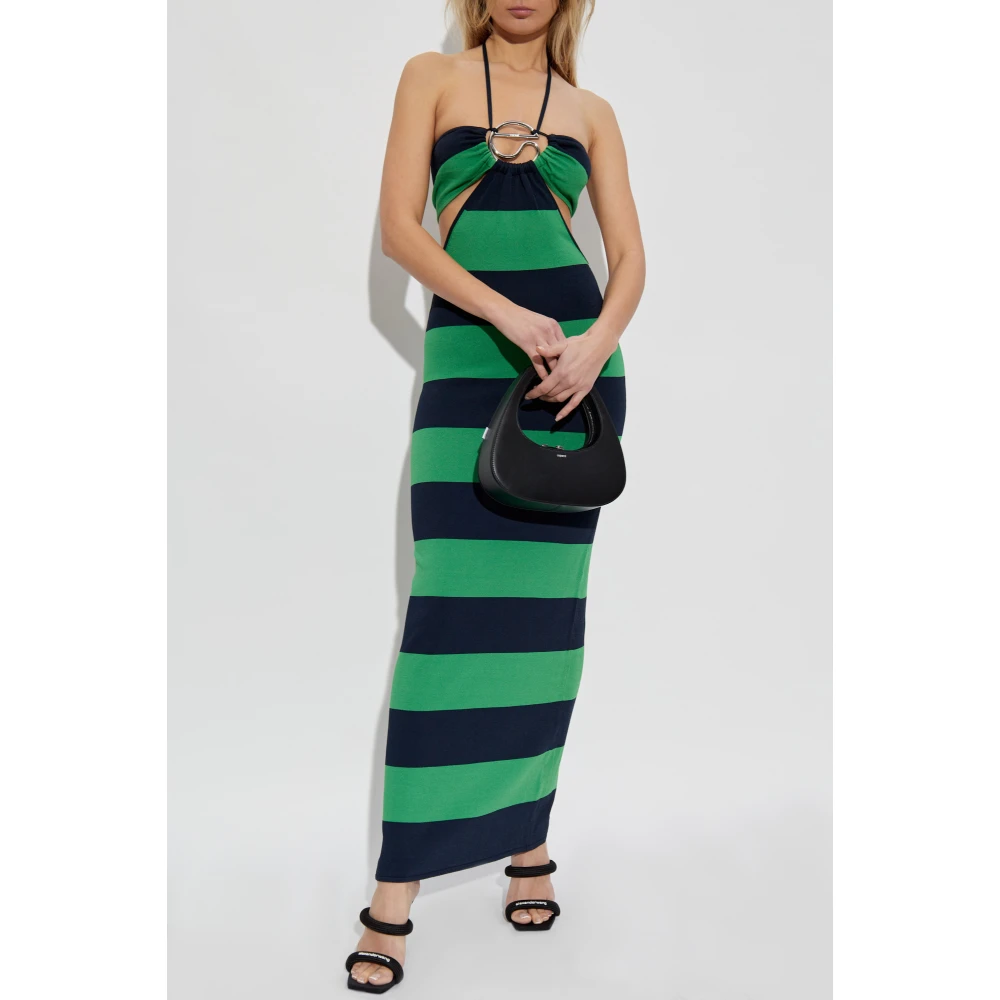 Coperni Rugloze jurk Green Dames