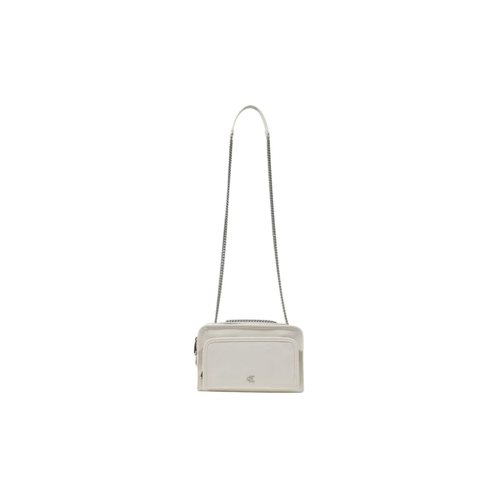 Calvin Klein Polyester handtas met polyurethaan afwerking White Dames