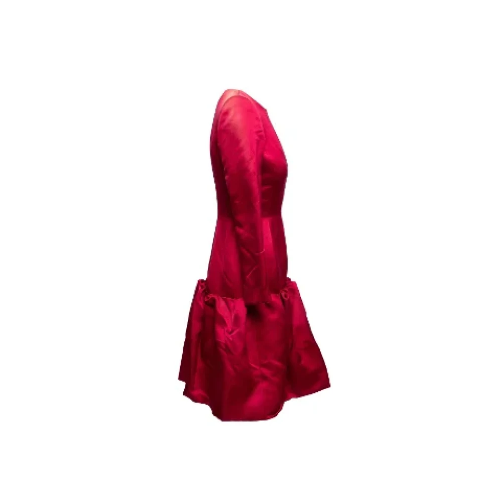 Oscar De La Renta Pre-owned Fabric dresses Red Dames