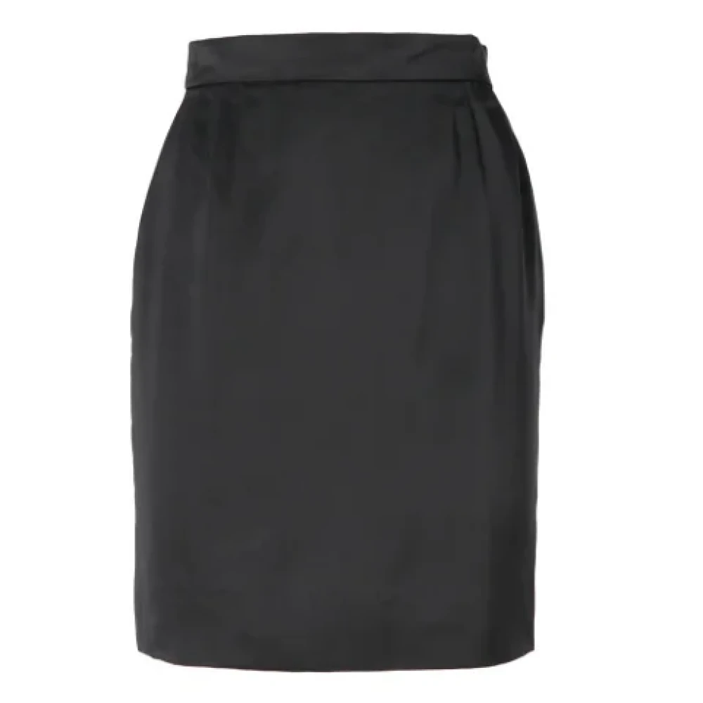 Yves Saint Laurent Vintage Pre-owned Silk bottoms Black Dames