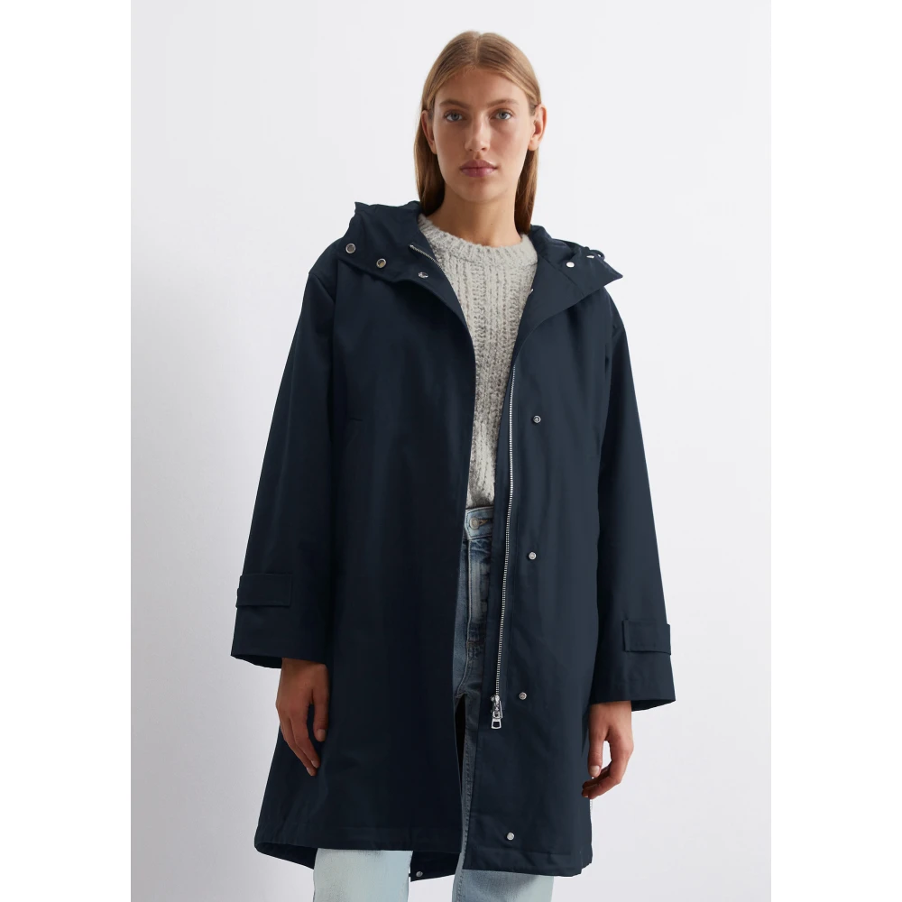 Marc O'Polo Relaxte katoenen parka Blue Dames