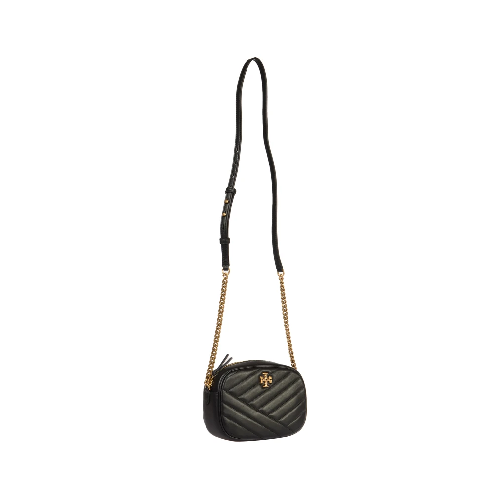 TORY BURCH Zwarte Chevron Cameratas Black Dames