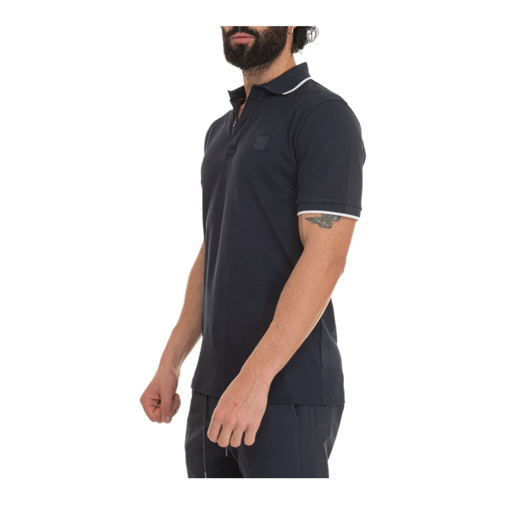 Hugo Boss Polo Korte Mouw Blue Heren