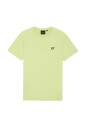 tee-shirt-jaune-imprime-a-manches-courtes