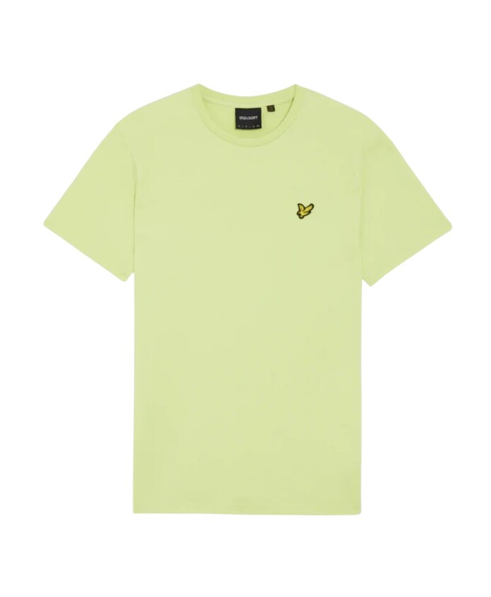 tee-shirt-jaune-imprime-a-manches-courtes