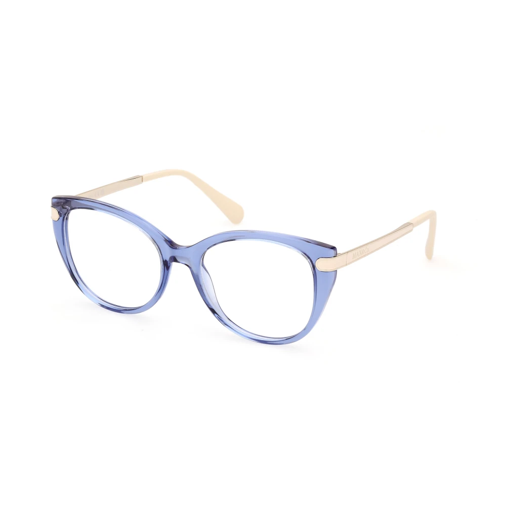 Max & Co Blue Glasses, Female, 53 Mm, Stylish Eyeglasses In Black