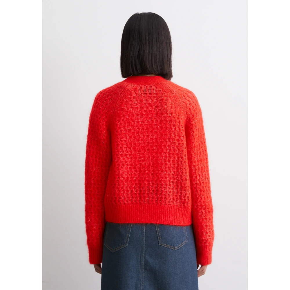 Marc O'Polo Regelmatig gestructureerde cardigan Red Dames