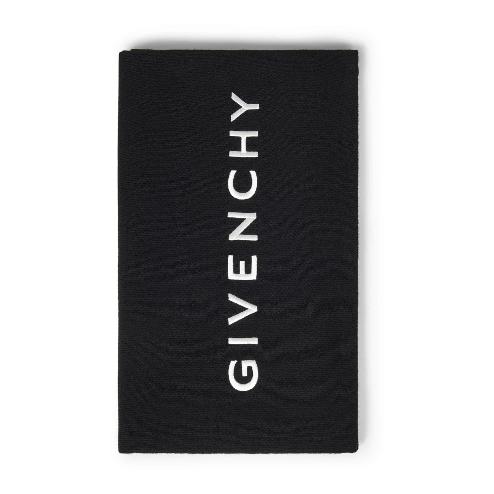 Givenchy Luxe Zwarte Sjaal Aw24 Black Heren