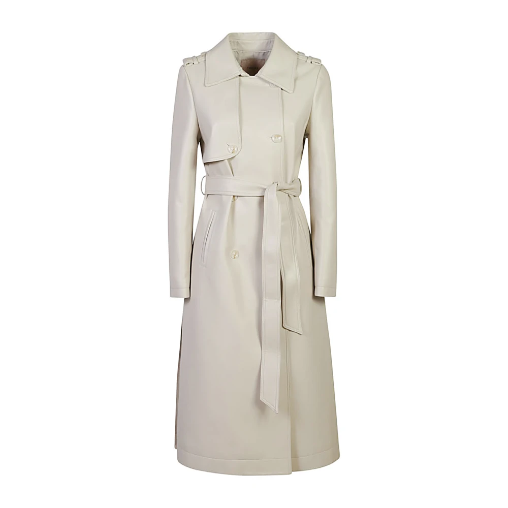 Twinset Witte Parka Jas voor Vrouwen White Dames