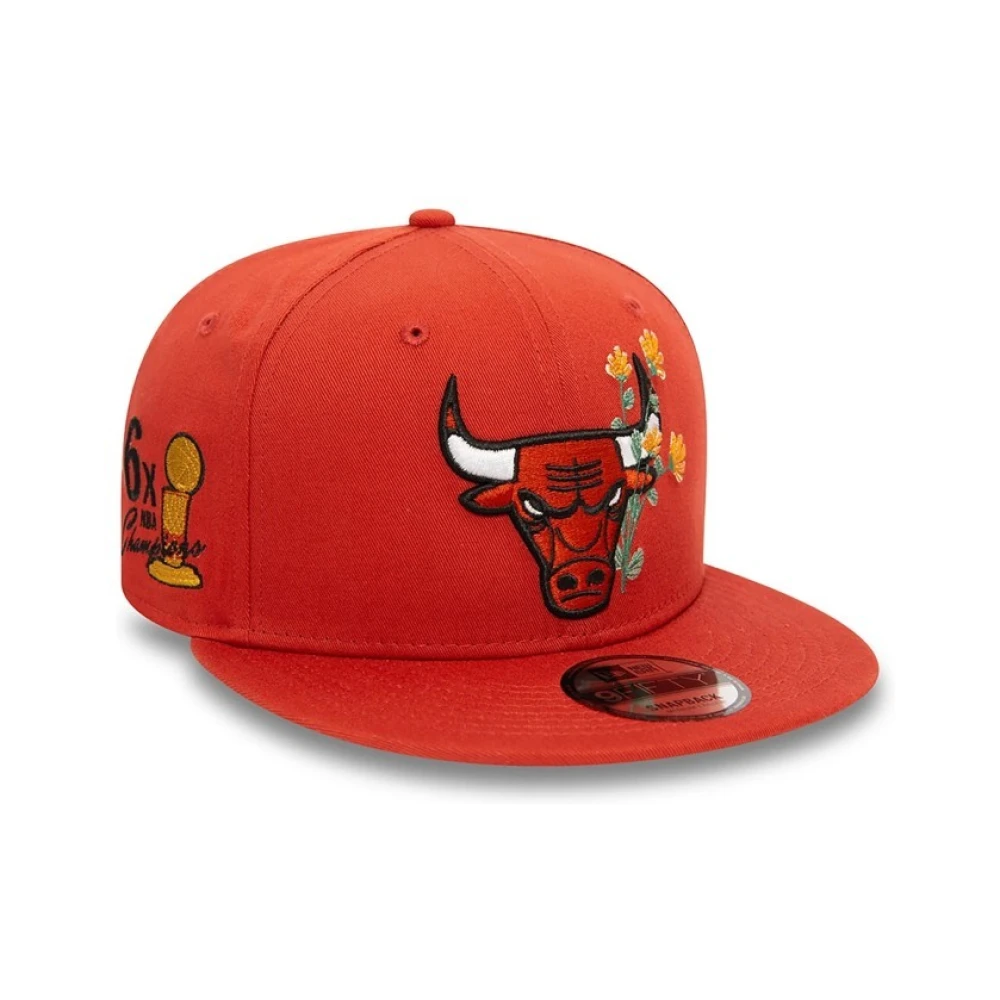 new era Oranje Bulls Bloemenpet Orange Heren