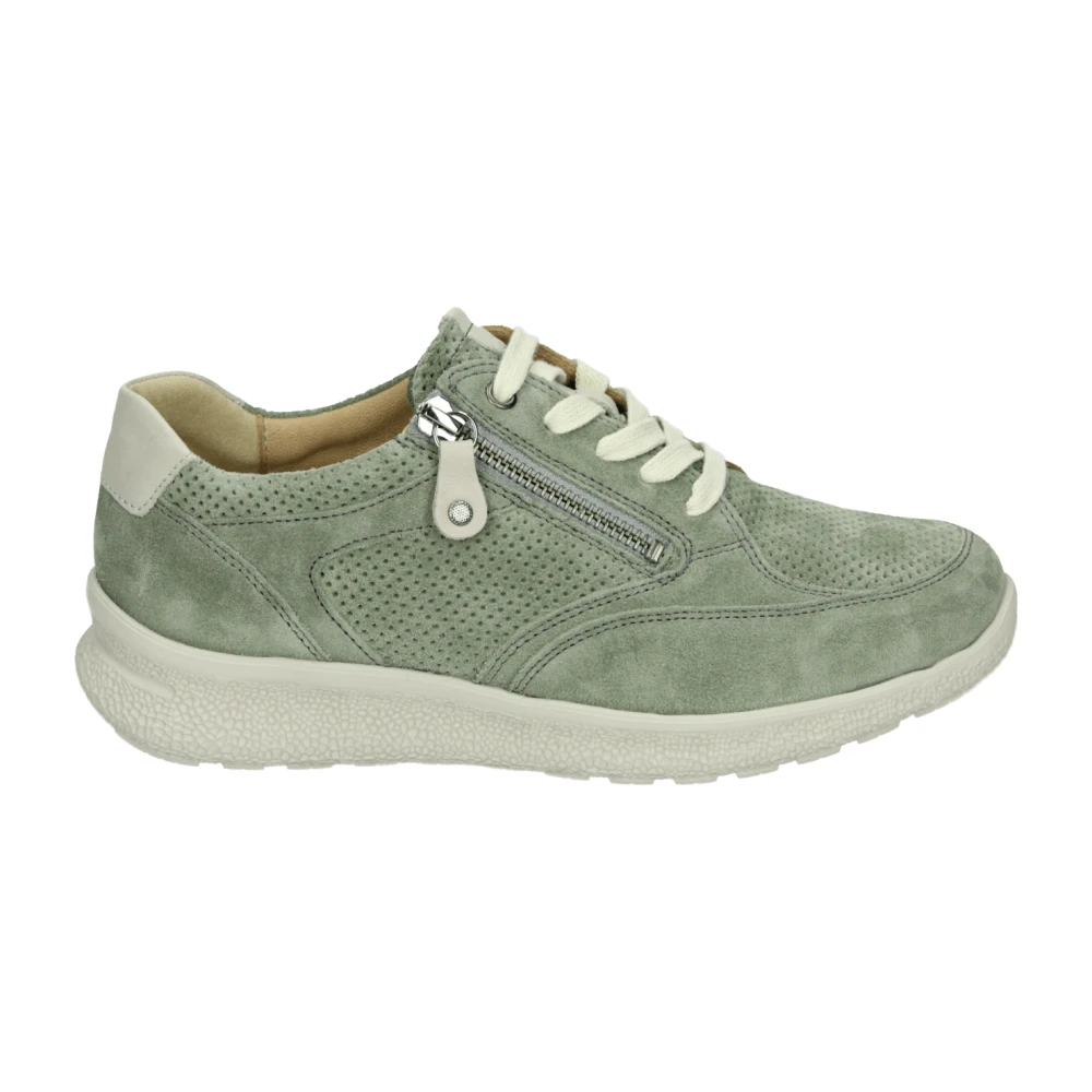 Hartjes Sportieve Lage Groene Sneakers Dames Schoenen