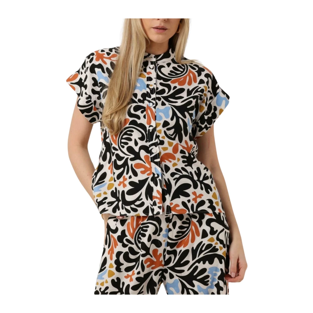 Suncoo Kleurrijke Print Blouse Lison Multicolor Dames