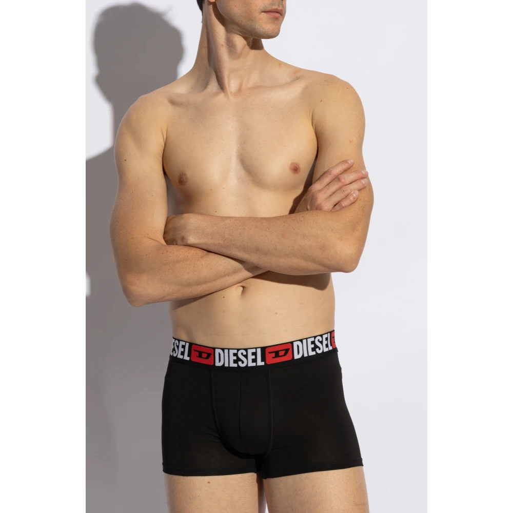 Diesel Twee-pack boxershorts Umbx-Damientwopack Black Heren