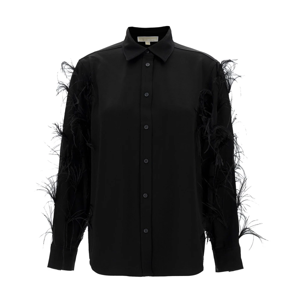 Michael Kors Zwarte Shirt met Verenmouwen Black Dames