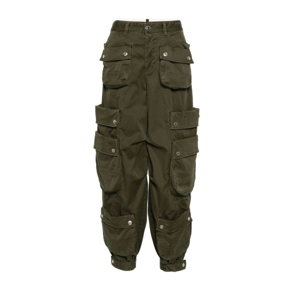 Dsquared2 Tapered Trousers Green Dames