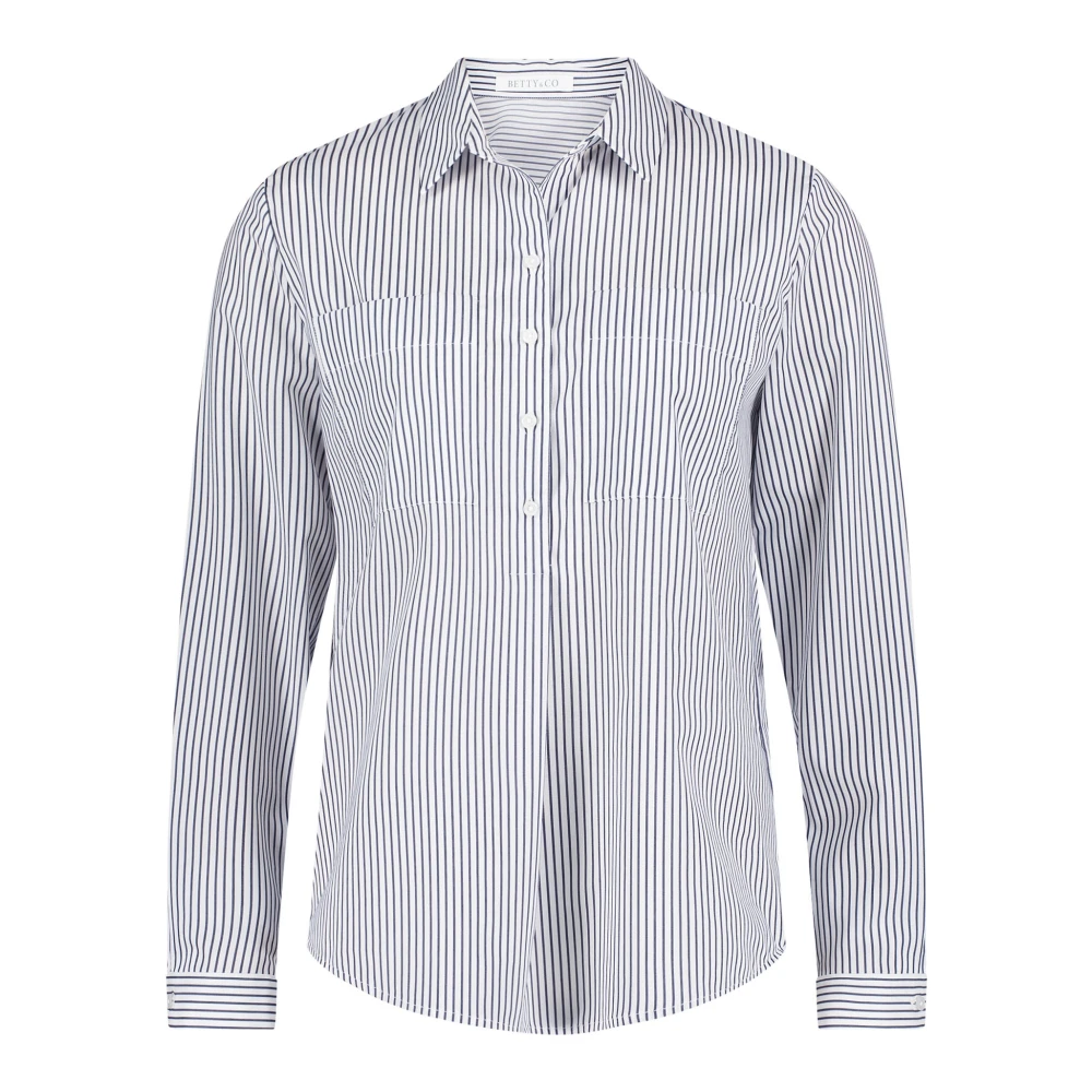 Betty & Co Blouse met lange mouwen en strepen Blue Dames