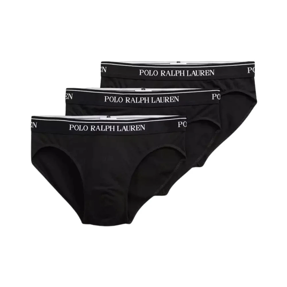 Ralph Lauren Zwarte Jersey Boxershorts voor Heren (3-Pack) Black Heren