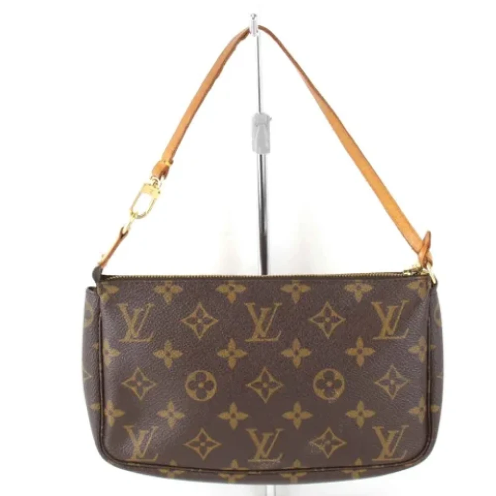 Louis Vuitton Vintage Pre-owned Canvas clutches Brown Dames