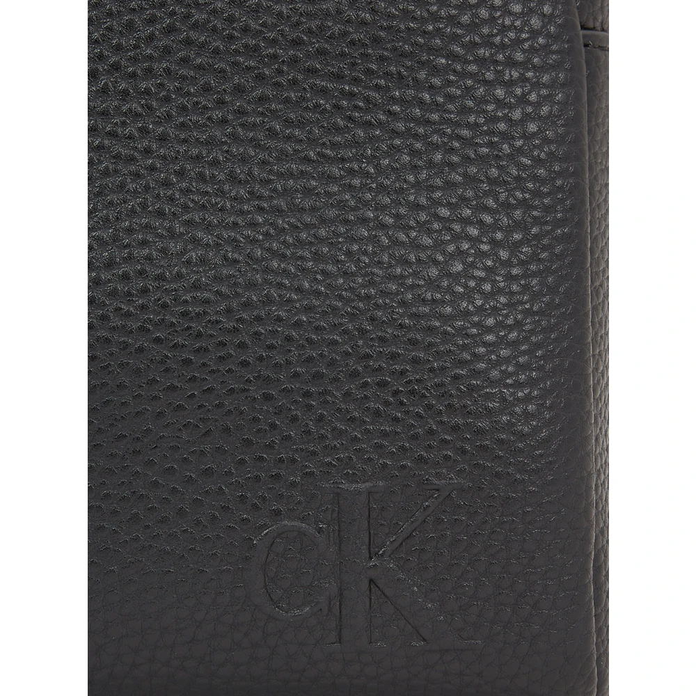 Calvin Klein Zwarte Cameratas met Dubbele Rits Black Dames