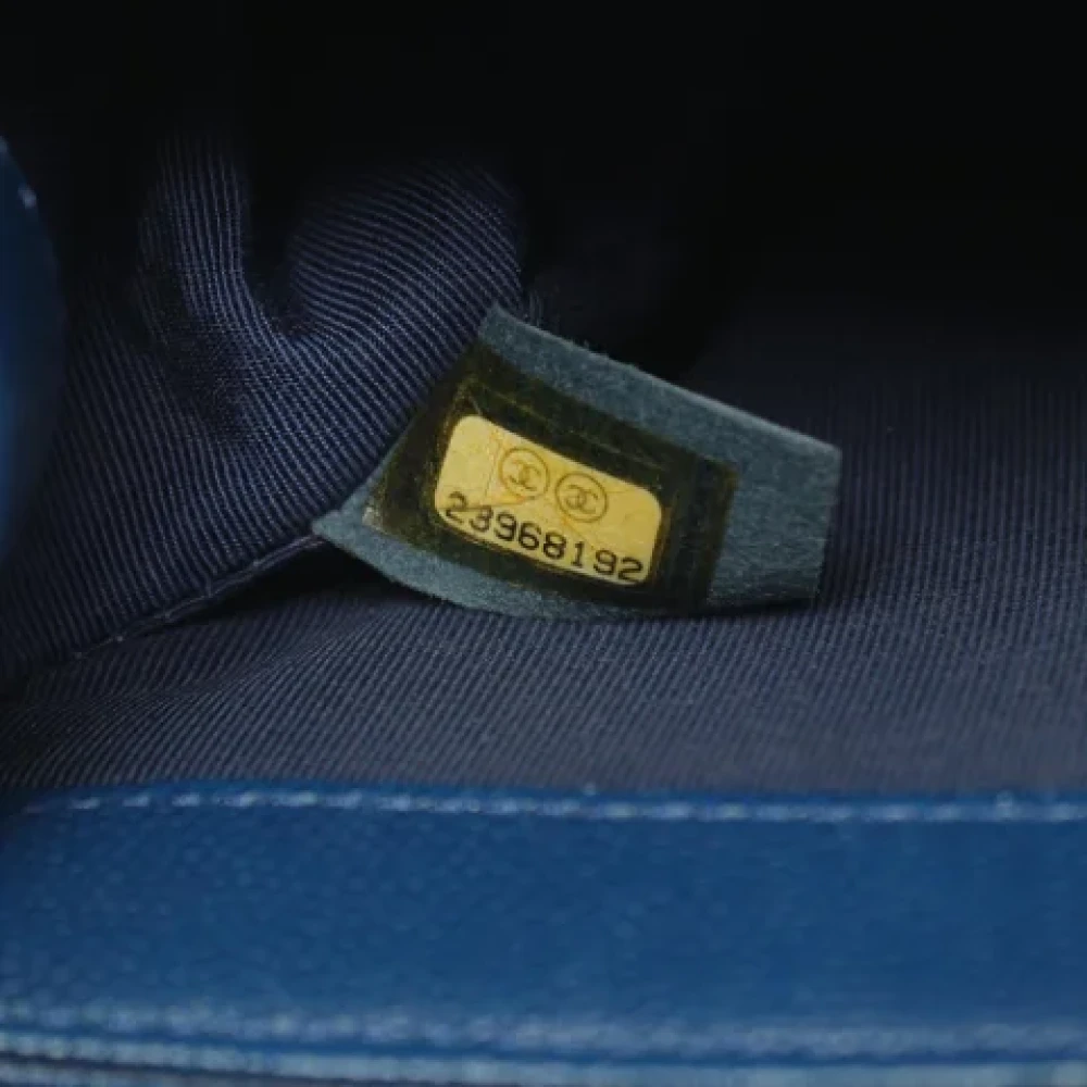 Chanel Vintage Pre-owned Fabric chanel-bags Blue Dames