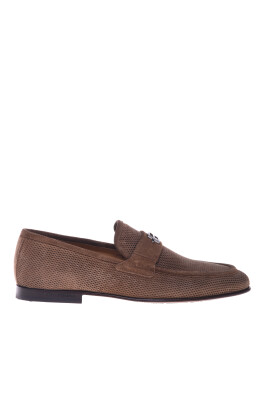 brown-printed-suede-loafer