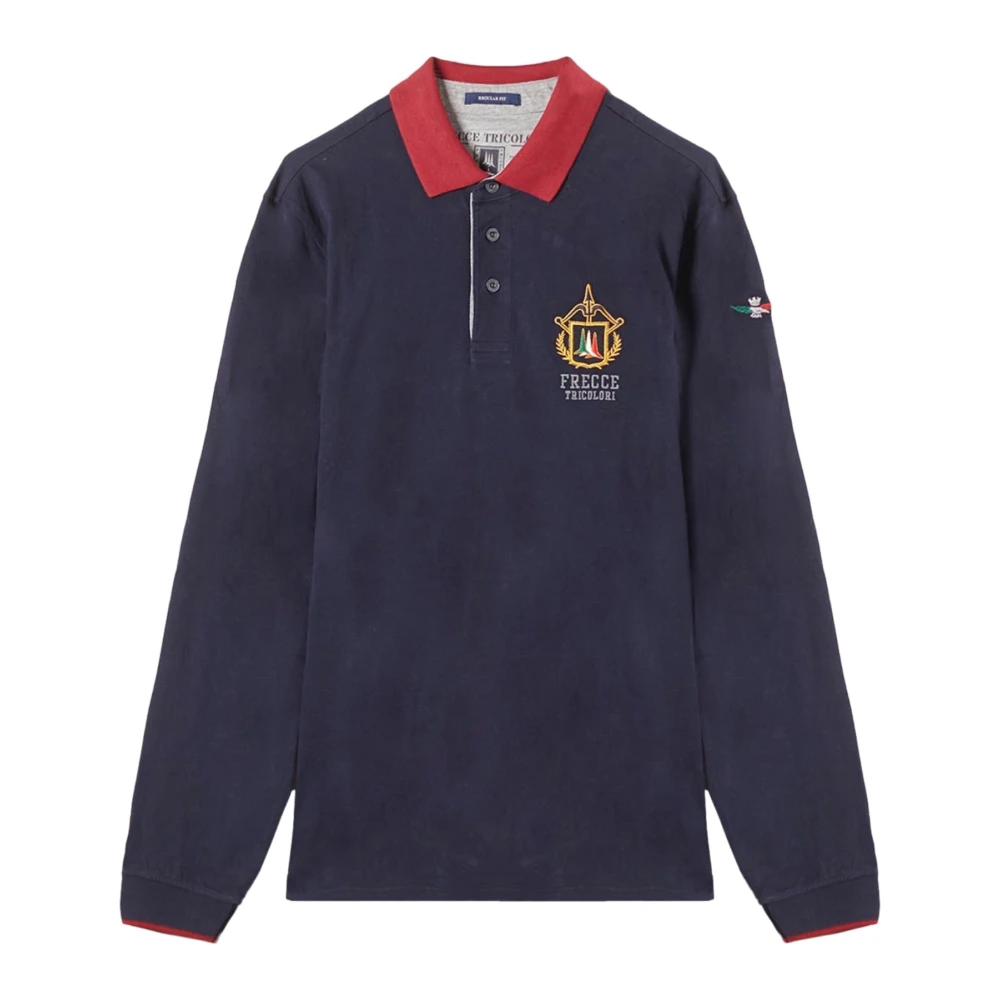 Aeronautica militare Stijlvolle Polo Shirt Blue Heren