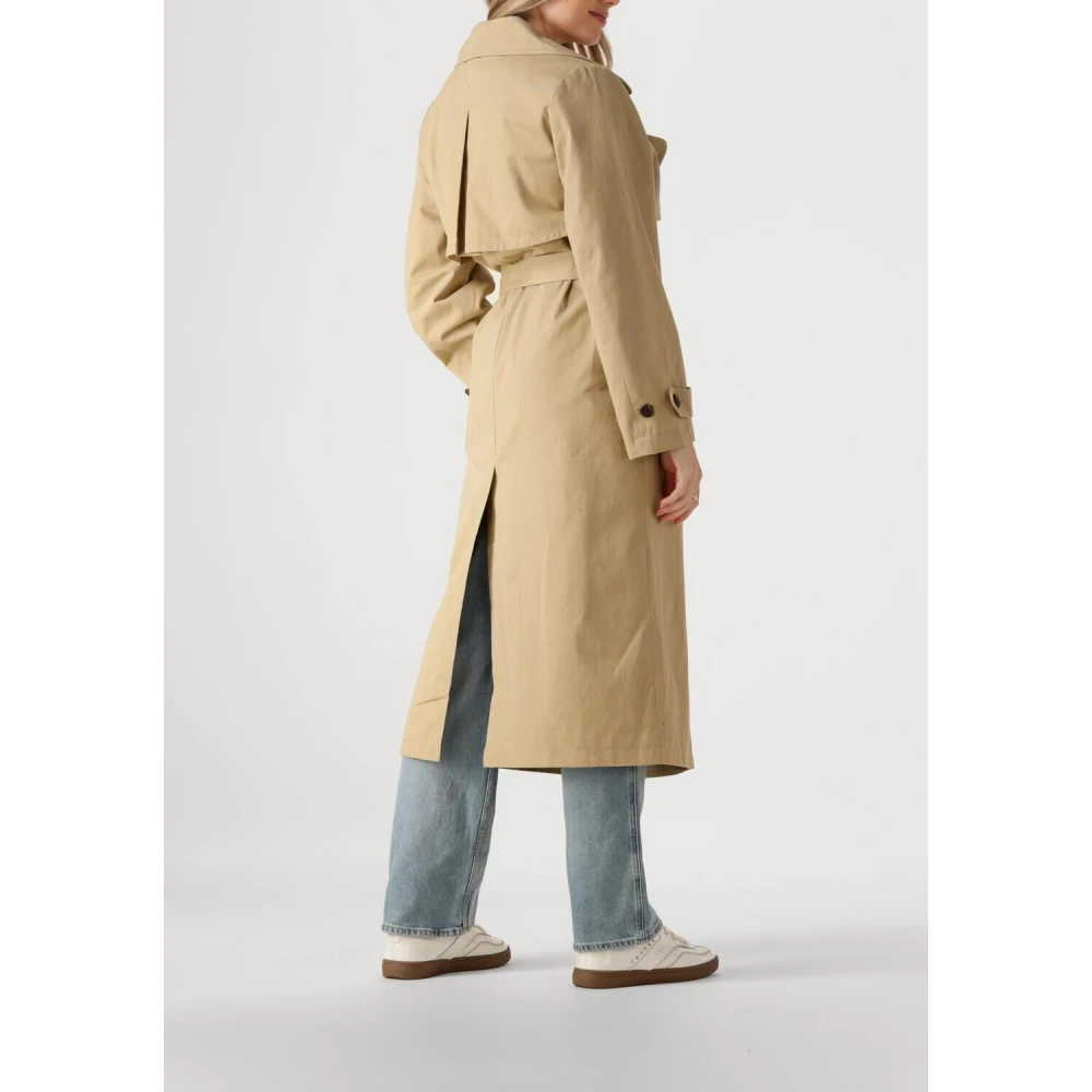 Tommy Jeans Camel Trenchcoat voor dames Brown Dames