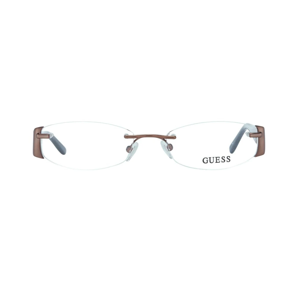 Guess Bruin Metalen Montuur Bril Vrouwen Brown Dames