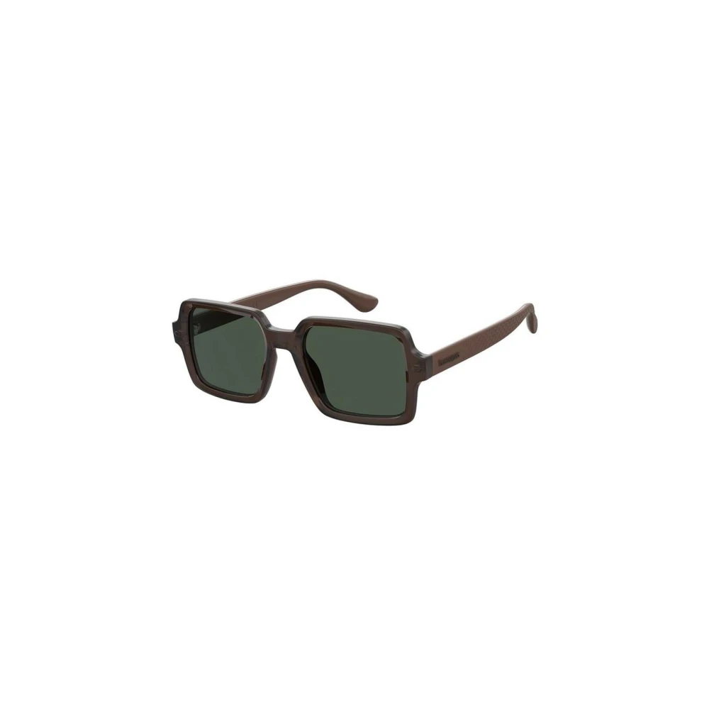 Havaianas Unisex Brown Rubber Frame Rectangular Sunglasses