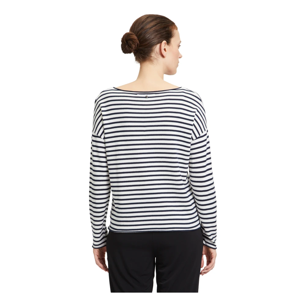 Betty & Co Gestreepte U-hals Trui Multicolor Dames