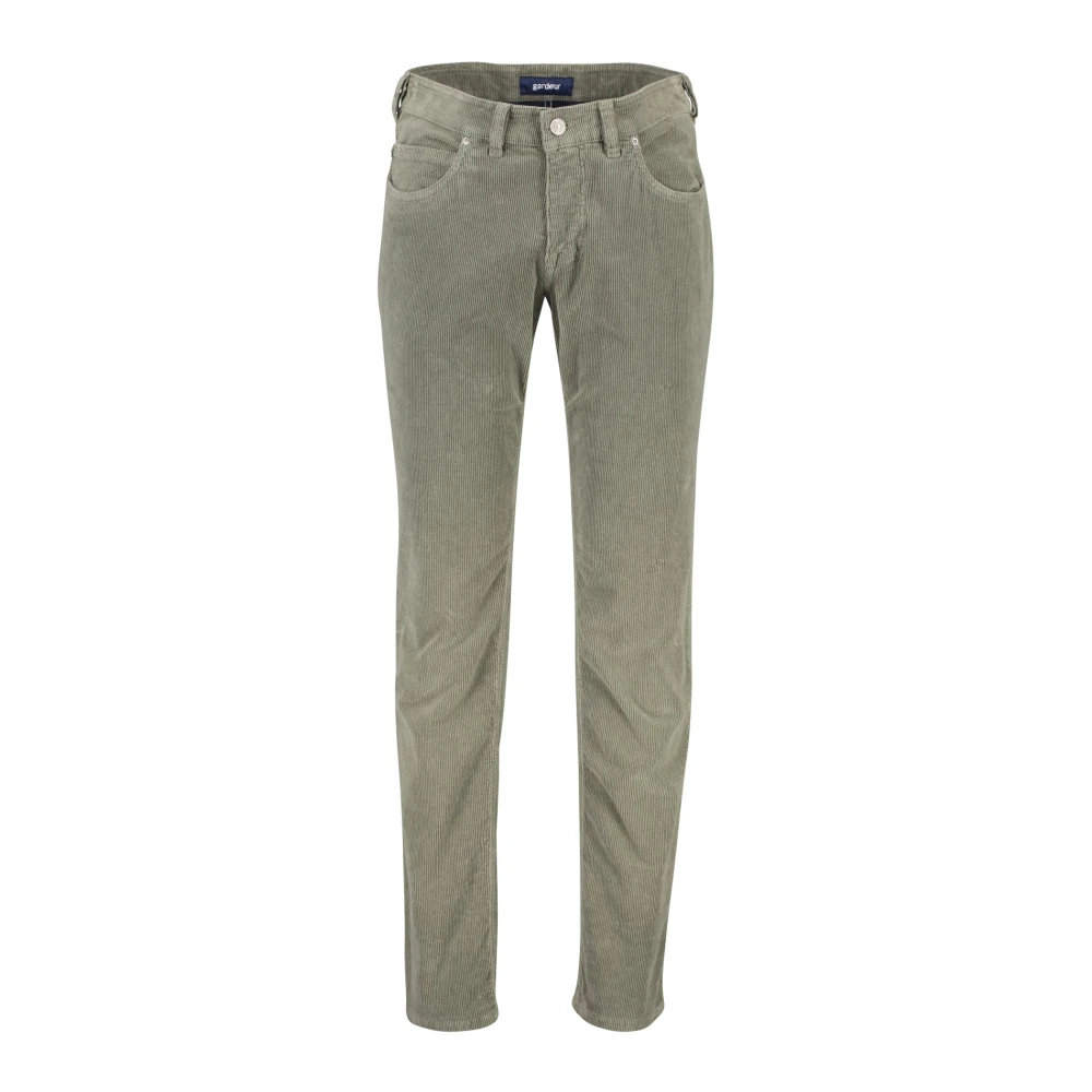 Gardeur Groene Denim 5-Pocket Jeans Green Heren