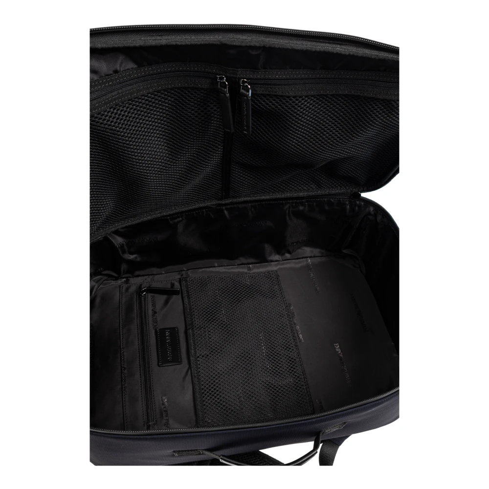 Emporio Armani Rugzak met logopatch Blue Heren