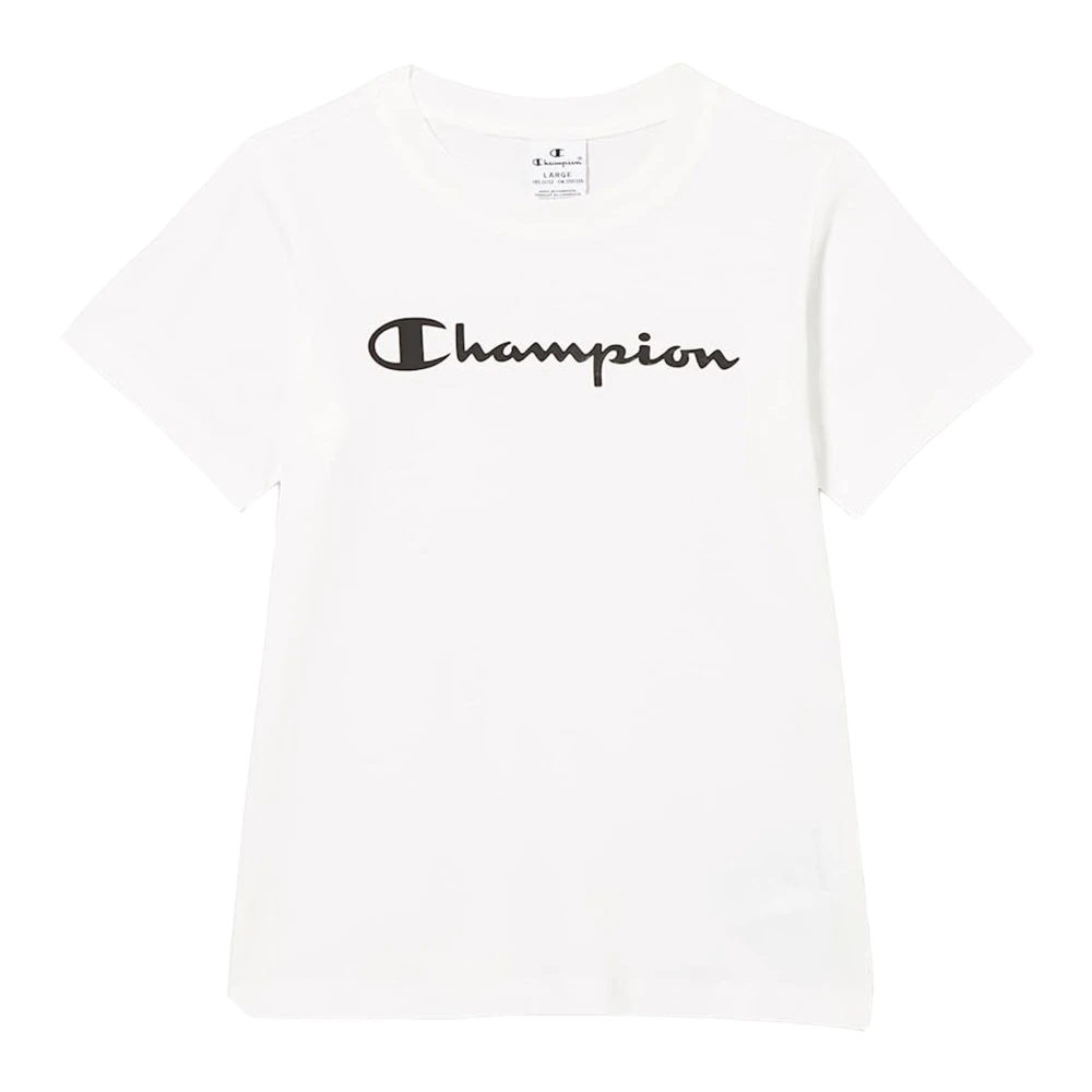 Champion Basis Kortemouw T-shirt voor Meisjes White Dames