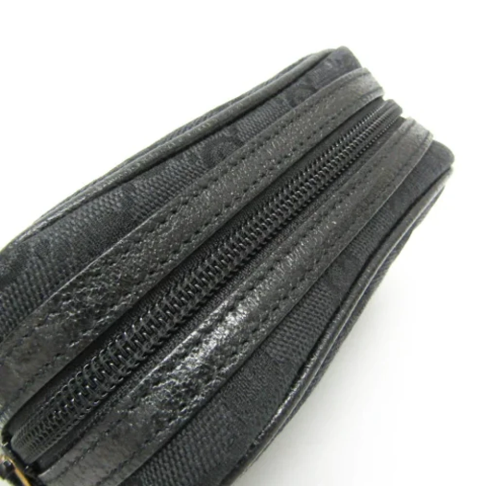 Gucci Vintage Pre-owned Canvas pouches Black Dames
