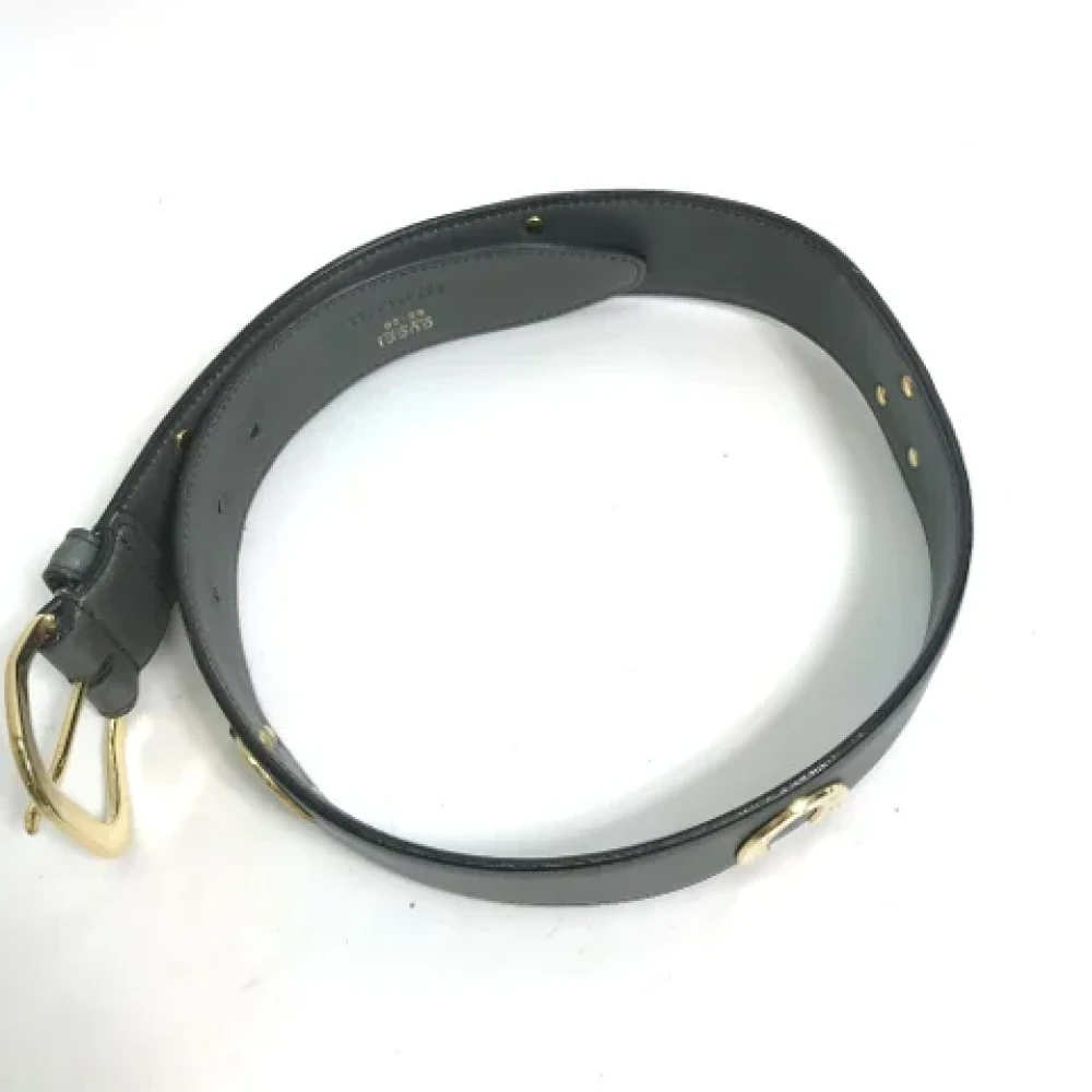 Gucci Vintage Pre-owned Leather belts Black Dames