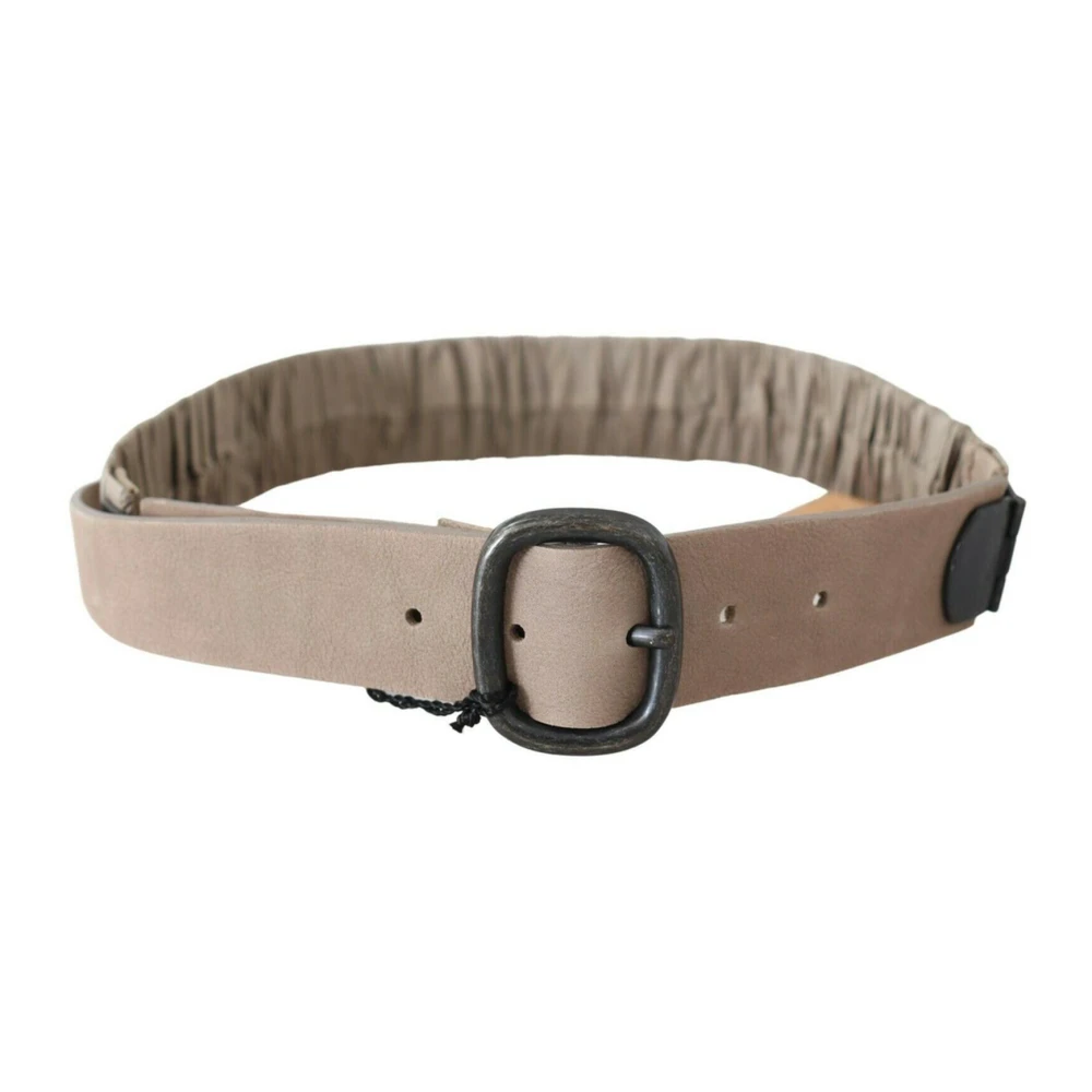 Gianfranco Ferré Klassieke Leren Mode Riem met Metalen Gesp Brown Dames